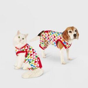 Wondershop Colorful Triangle Print Dog and Cat Pajamas Size Large
